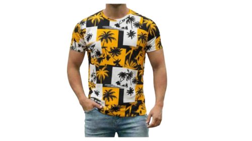 Mintás póló pálmafás