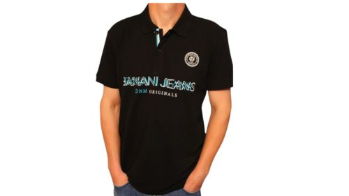 Bruno Banani galléros póló - fekete