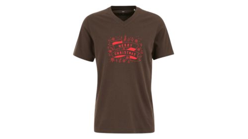 Boldog karácsonyt-barna póló