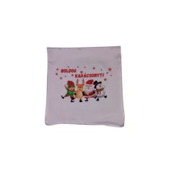 Boldog karácsonyt- félszatén párnahuzat