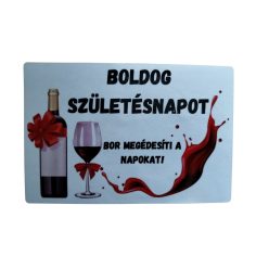  Boldog születésnapot-téglalap hűtőmágnes