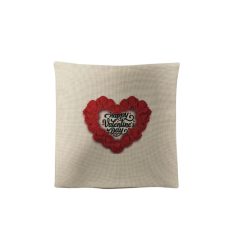 Boldog Valentin napot-vászon párnahuzat