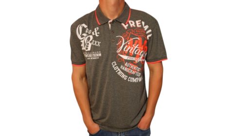 Cipo & Baxx galléros póló - szürke