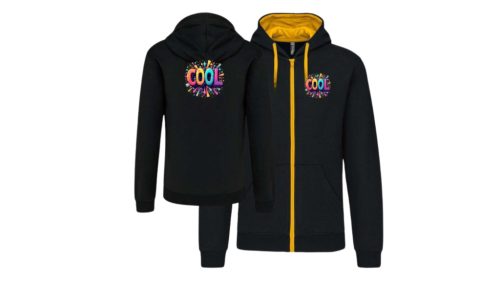 Cool-fekete/sárga pulóver