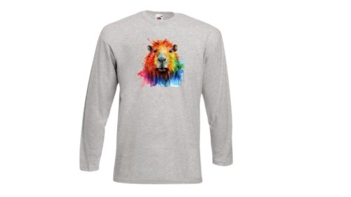 Capybara-szürke hosszú póló