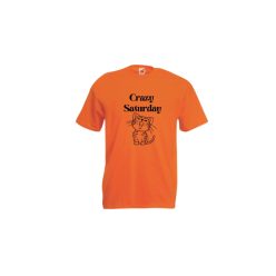  Crazy saturday - Macska--férfi/Unisex póló