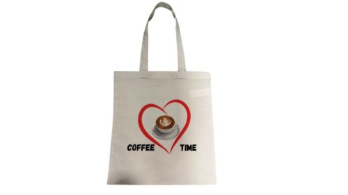 Coffee-fehér vászontáska