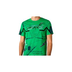 Feliratos pamut póló-világoszöld