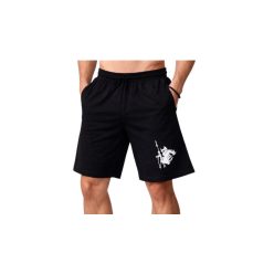 Fekete pamut rövidnadrág-Katona