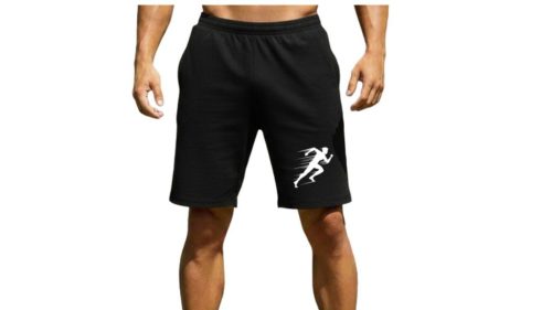 Fekete rövidnadrág- Futó ember