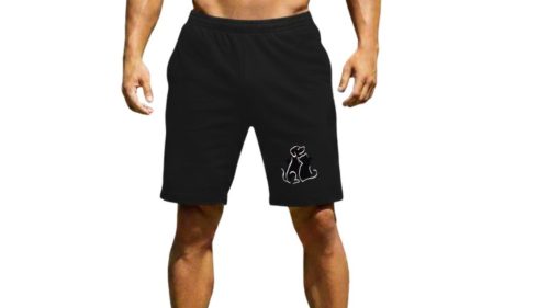  Fekete rövidnadrág-Kutya,macska