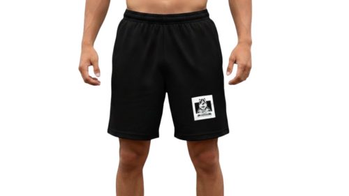 Fekete pamut rövidnadrág-Dj Macska