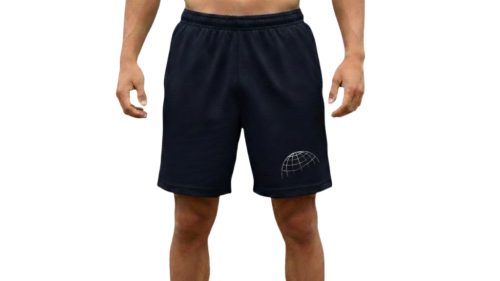  Fekete 2 zsebes rövidnadrág-Földgömb