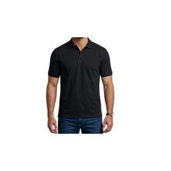 Galléros póló -fekete