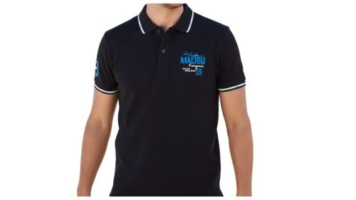 Galléros póló -fekete