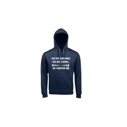   Kicsit bolond,kicsit zseni Ez vagyok Én!-sötétkék pulóver