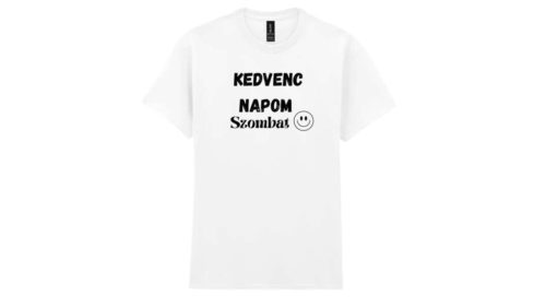Kedvenc napom szombat-férfi/Unisex póló