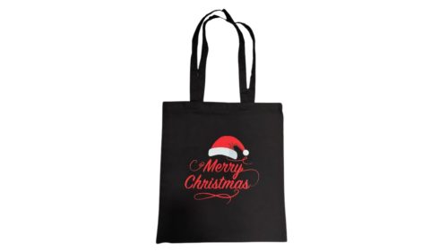 Karácsony-fekete vászontáska