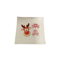 Karácsony Rénszarvas- vászon párnahuzat