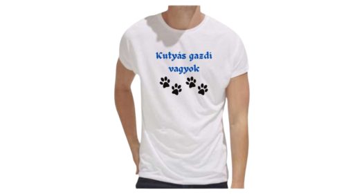 Kutyás gazdi vagyok-férfi/Unisex póló