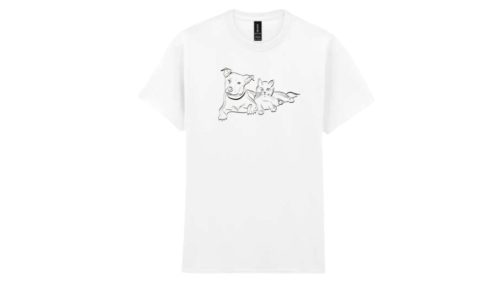 Kutya-Macska-férfi/Unisex póló