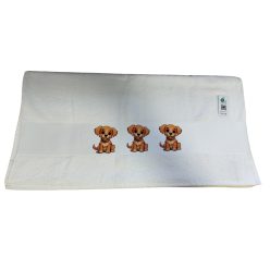 Kutya-fehér törölköző