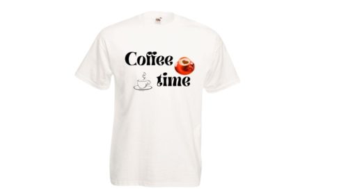 Kávé idő 1-férfi/Unisex póló