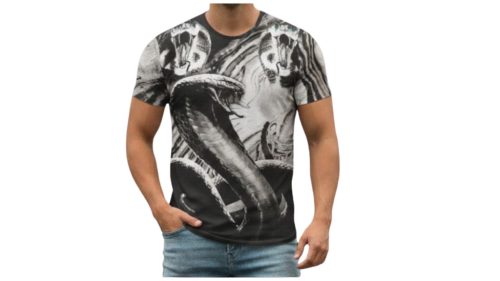 Kígyó mintás póló