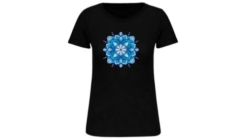 Mandala kék-női póló