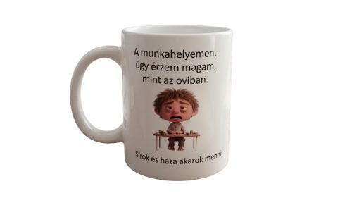 A munkahelyemen-fehér bögre