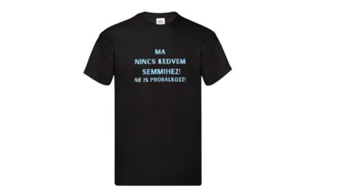 Ma nincs kedvem semmihez! Ne is próbálkozz!-férfi/Unisex póló