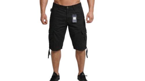 Oldalzsebes rövidnadrág-fekete