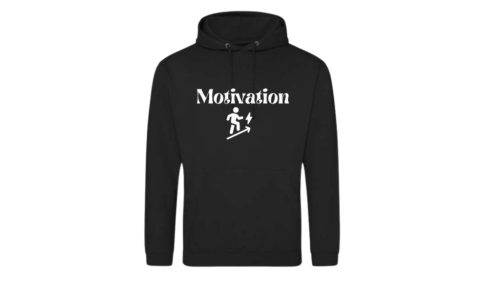 Motivation-fekete pulóver