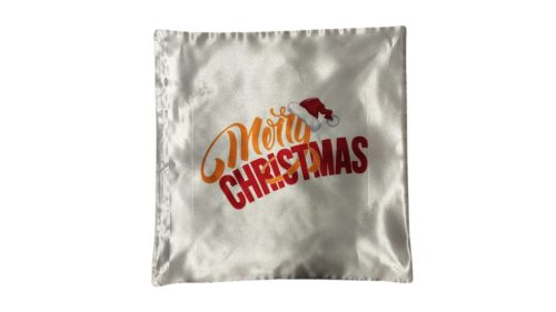Merry Christmas- szatén párnahuzat