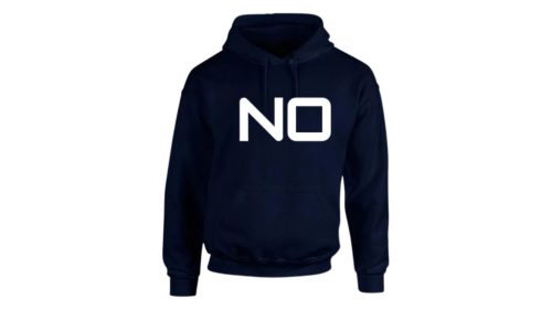 No-sötétkék pulóver