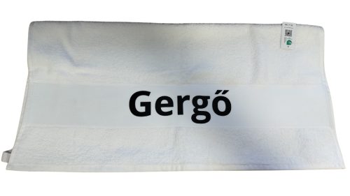 Gergő-fehér törölköző