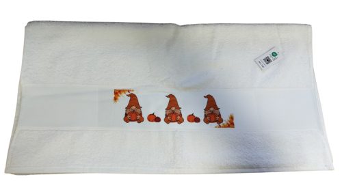 Ősz-fehér törölköző