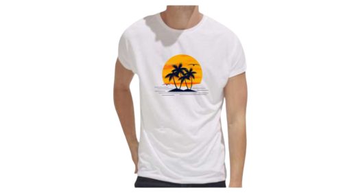 Pálmafa-férfi/Unisex póló