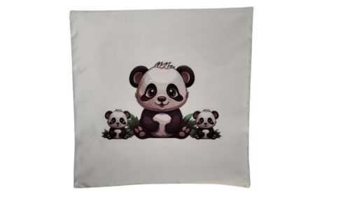 Panda-félszatén párnahuzat