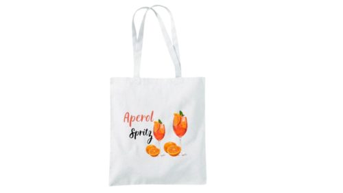 Aperol-fehér vászontáska