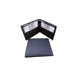 Persopolis bőr pénztárca- fekete (fekvő)