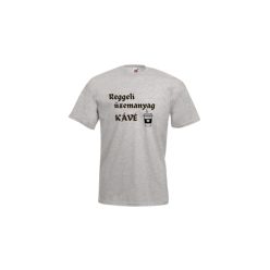Reggeli üzemanyag kávé-férfi/Unisex póló