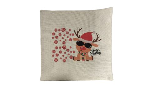 Rénszarvas-vászon párnahuzat