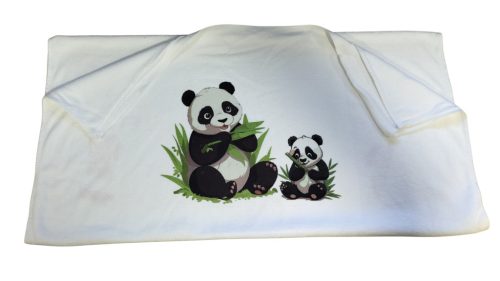 Panda-fehér törölköző