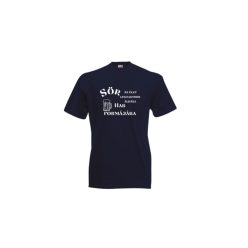   Sör az élet legnagyobb áldása hab formájába-férfi/Unisex póló