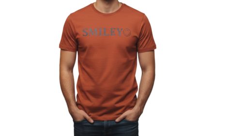 S. Oliver póló smiley -rozsdavörös 