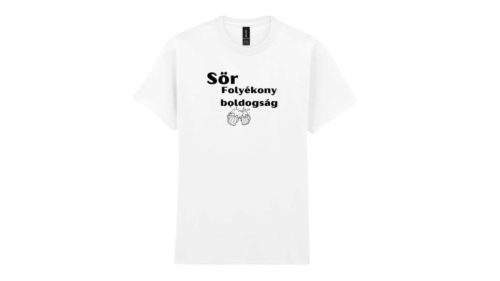 Sör folyékony boldogság-férfi/Unisex póló