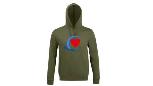 Szív-sötétszürke pulóver