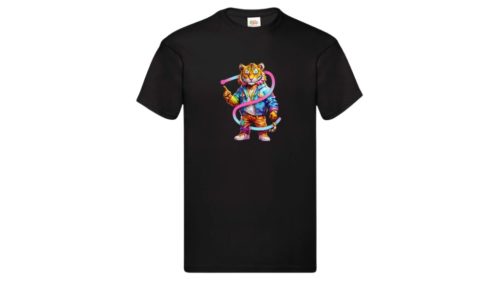 Tiger/színes-férfi/Unisex póló