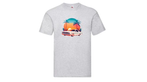 Autó hawaii-férfi/Unisex póló